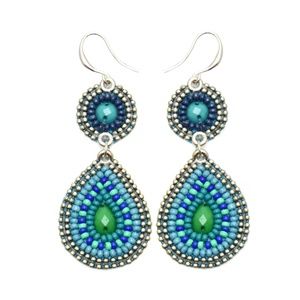 Erik & Mike Soan Tear Drop Earrings in Bora Bora